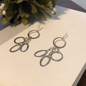 .925 Sterling Oxidized Hammered Silpada Earrings